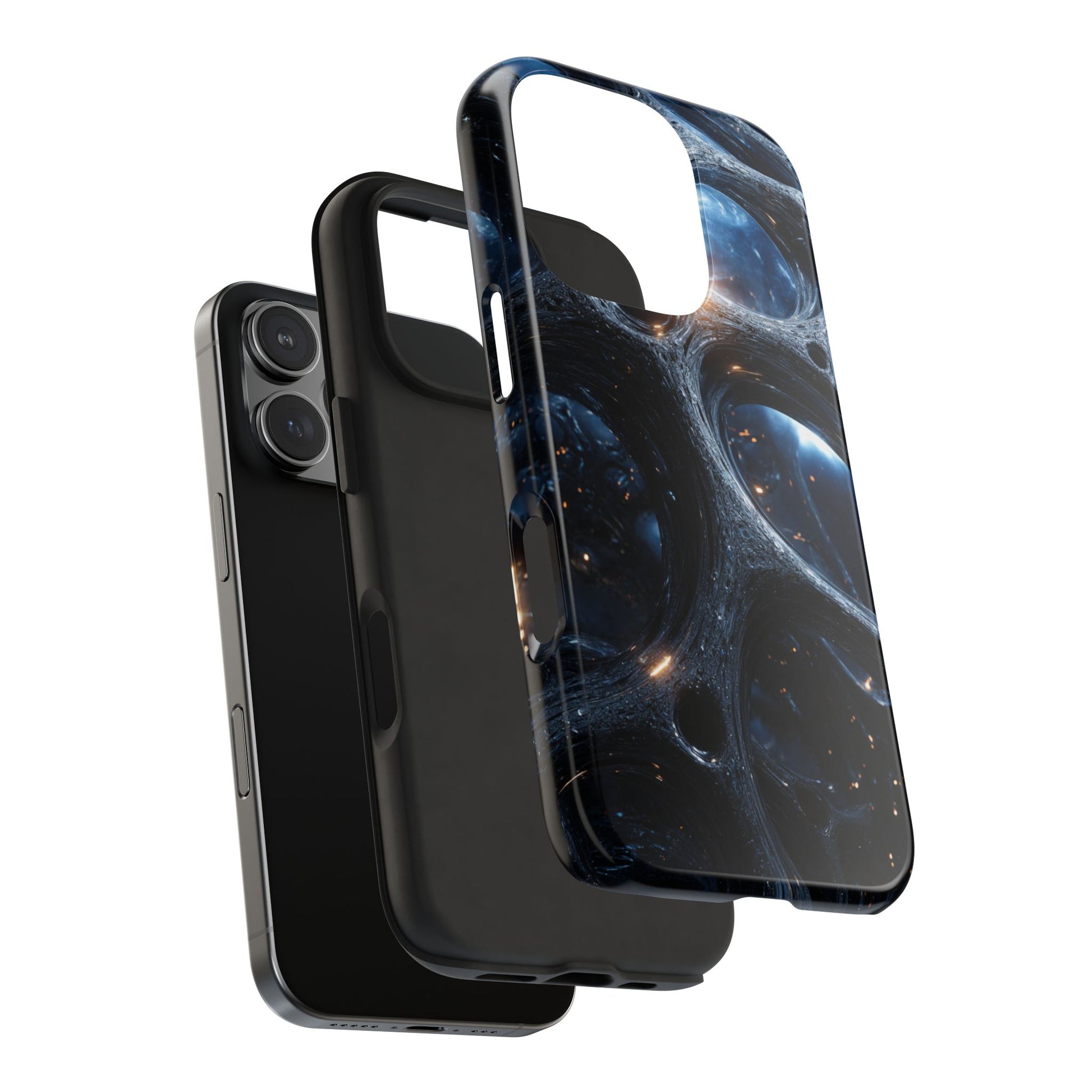 Sci-fi inspired tough phone case with durable and stylish interstellar design
