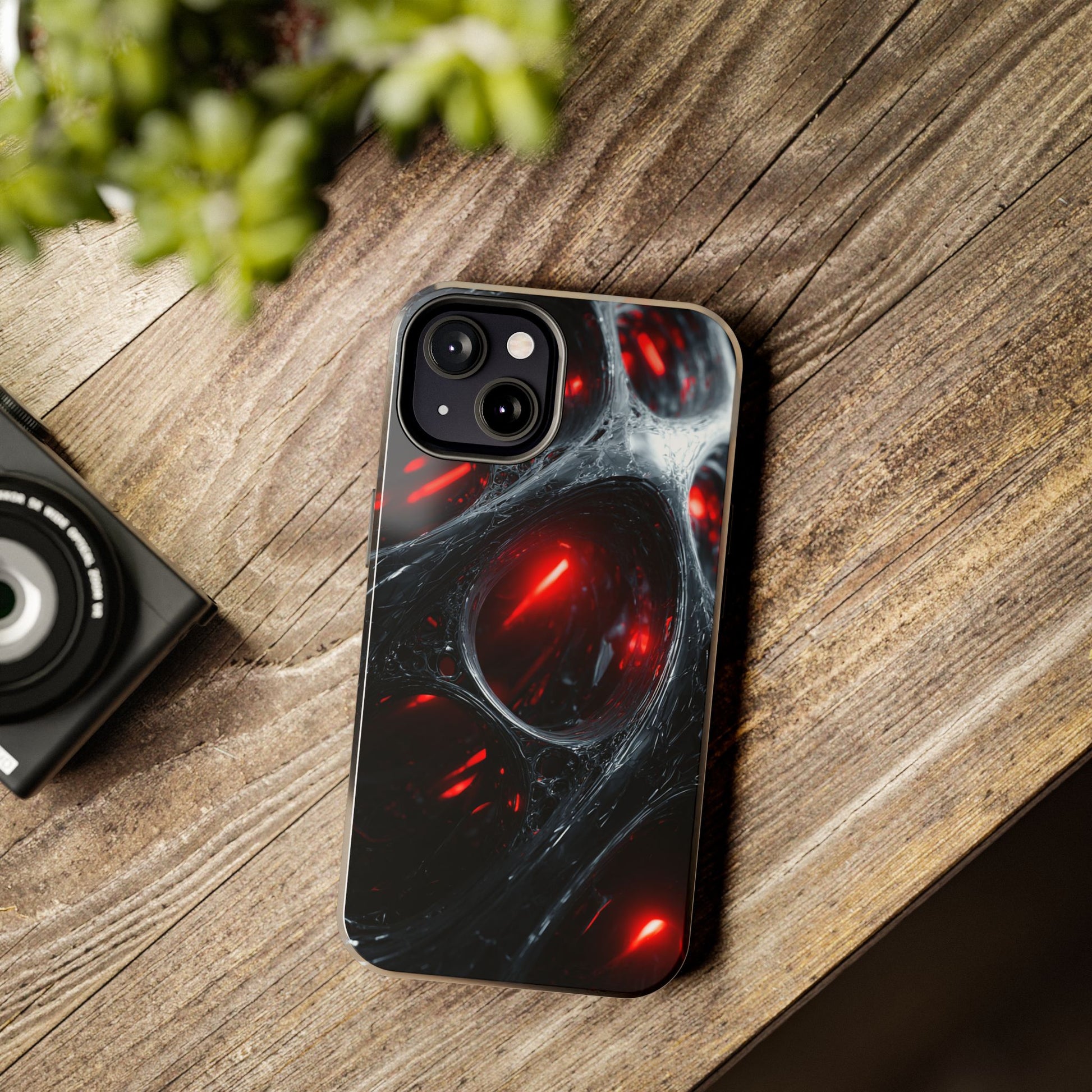 Shockproof tough phone case with matte finish lifestyle image