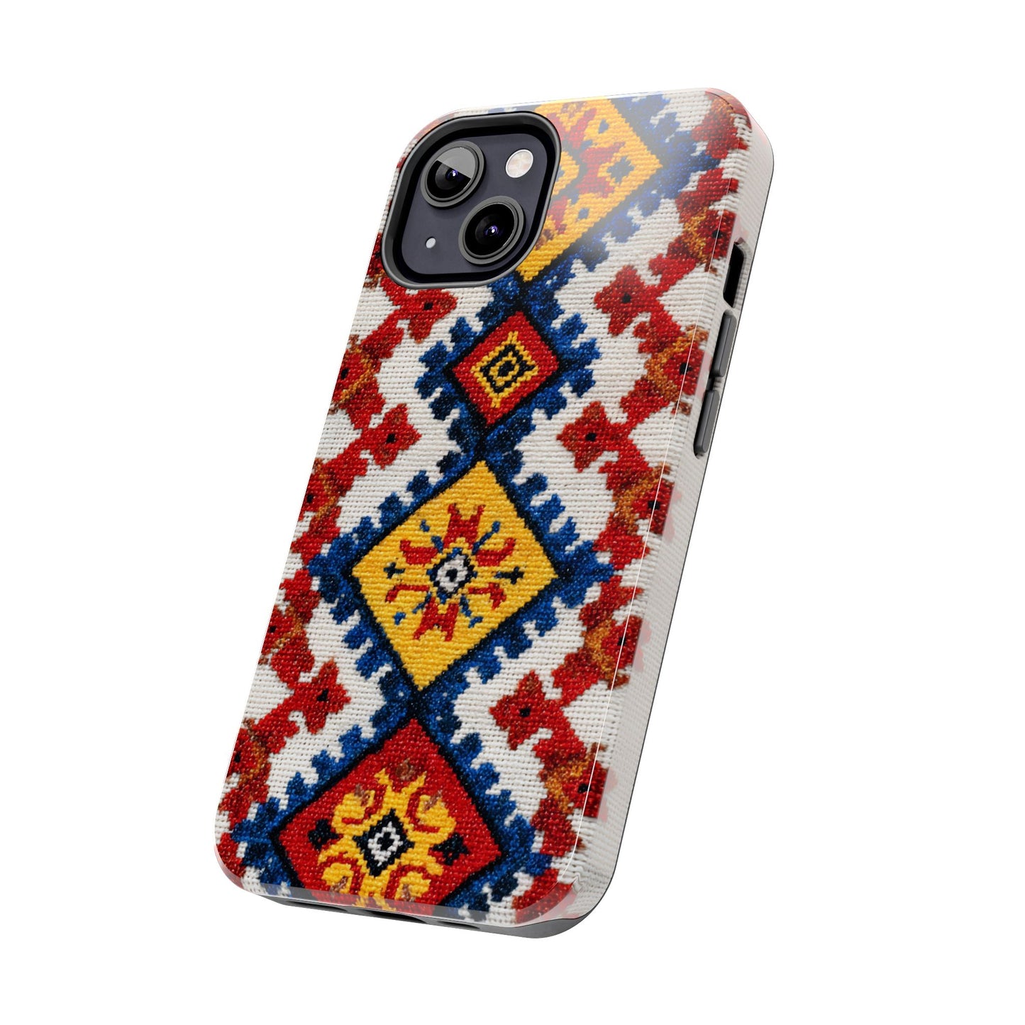 Stylish phone accessory featuring vibrant boho patterns
