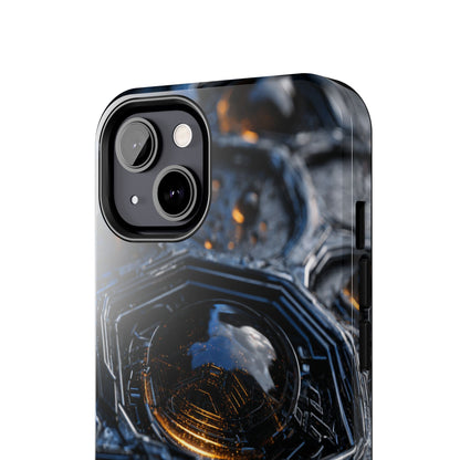 Tough phone cover with raised camera protection