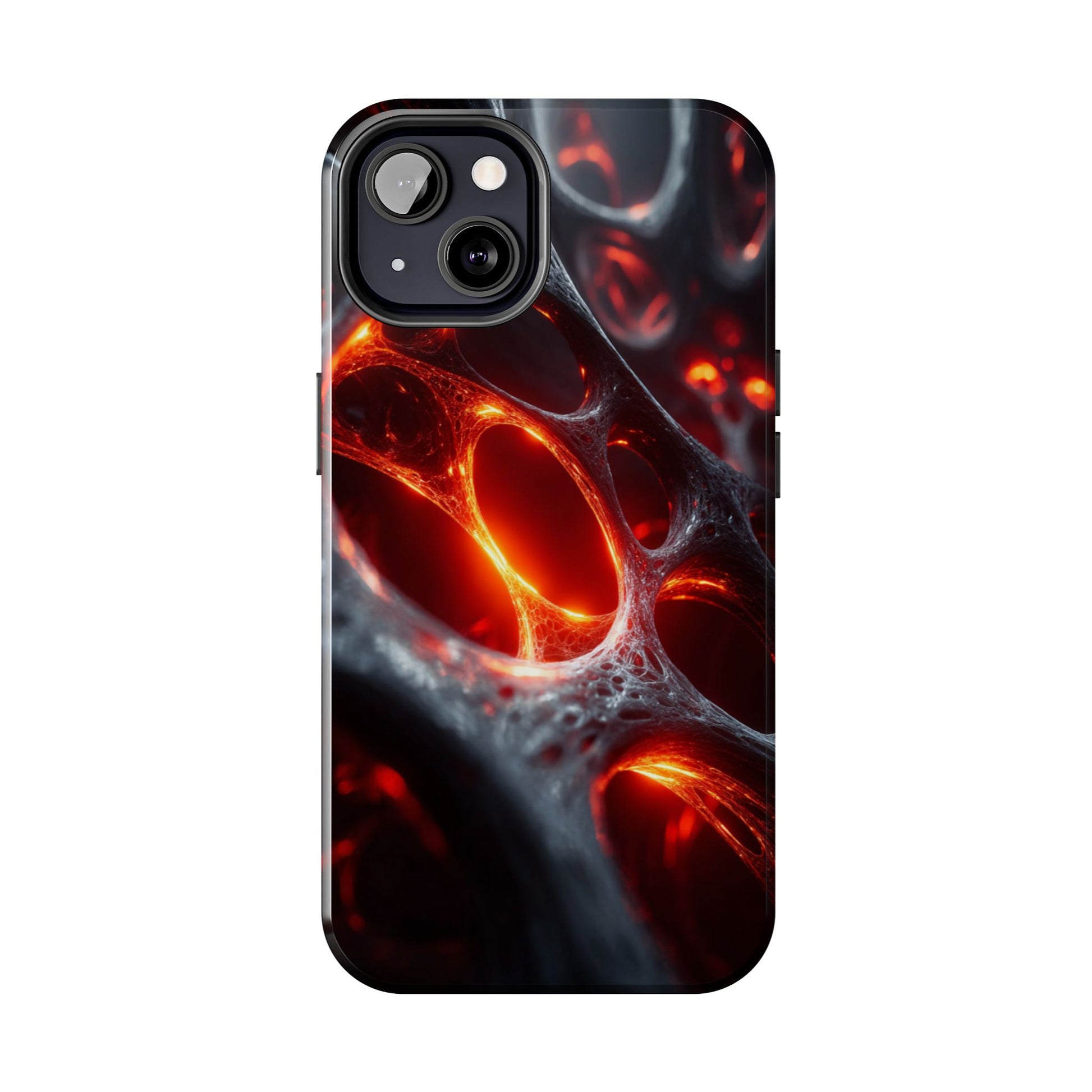 Trendy tech accessory phone case with artistic artwork