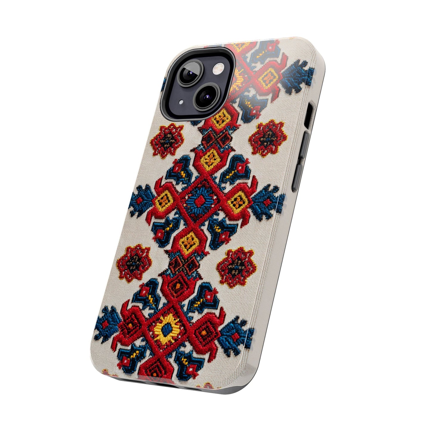 Unique Romanian-inspired floral phone case for travelers