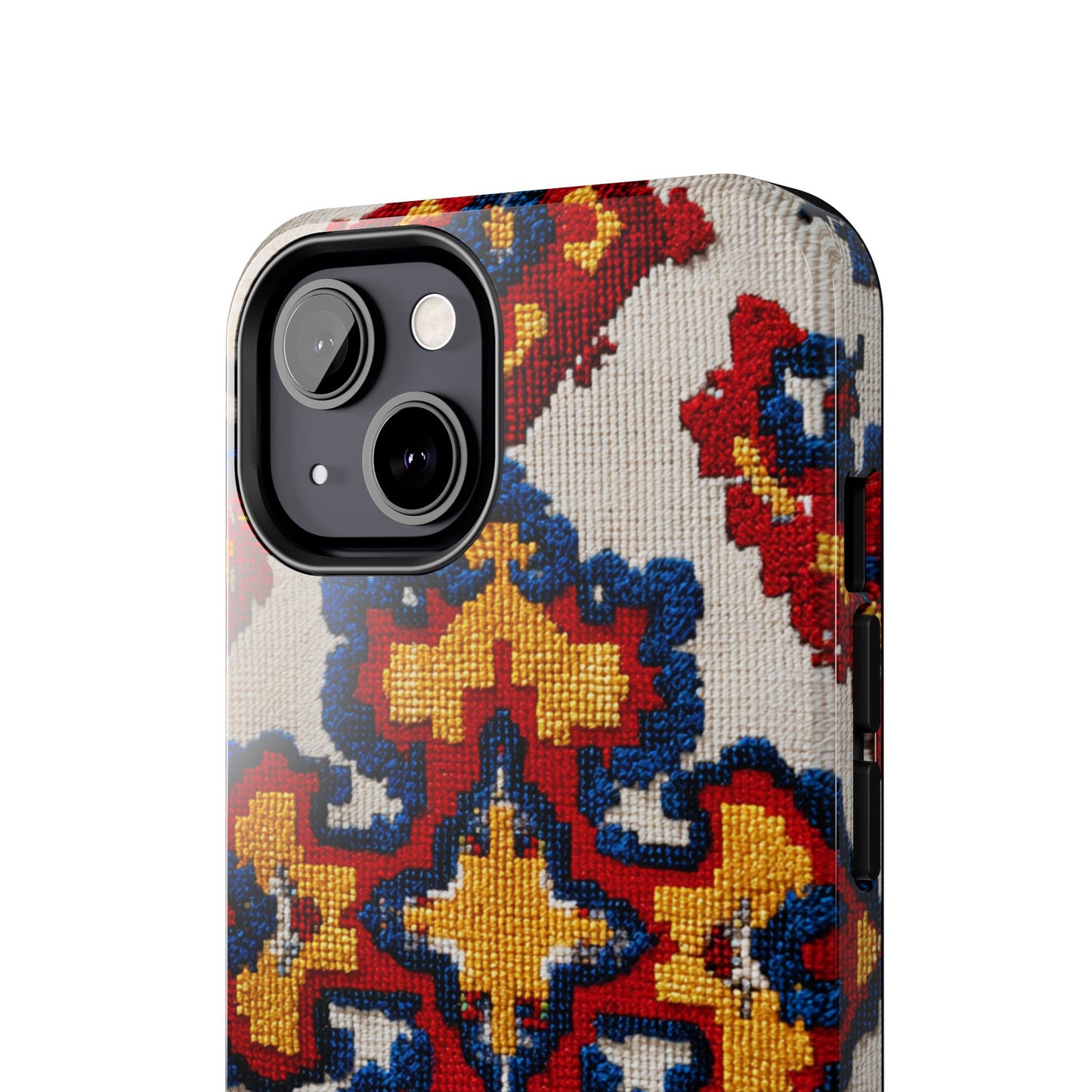 Vibrant Romanian folk art phone case gift idea