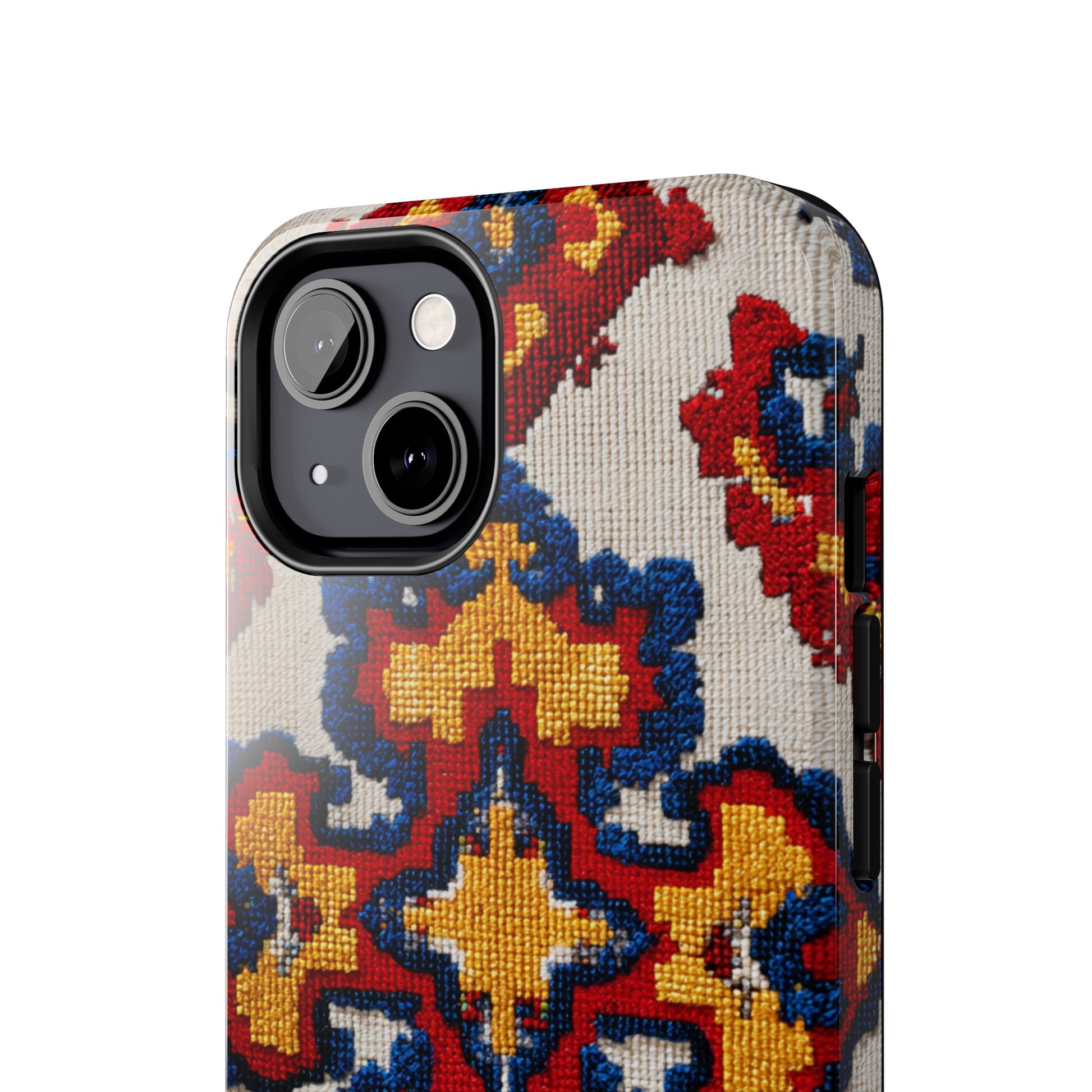 Vibrant Romanian folk art phone case gift idea