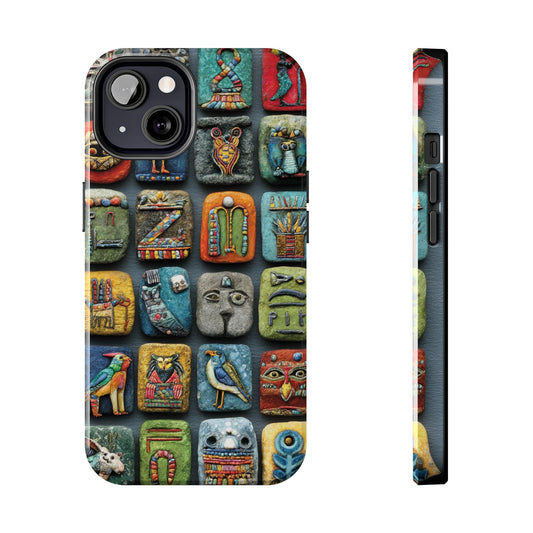 Vibrant art phone case with colorful creative design