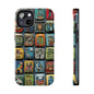 Vibrant art phone case with colorful creative design