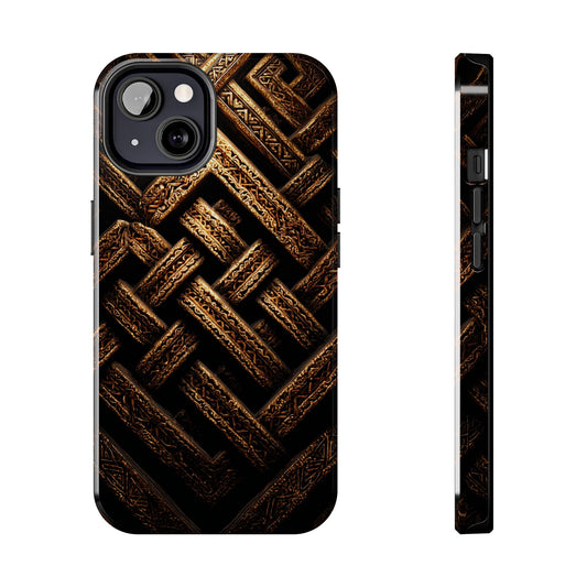 Viking style tough phone case with Norse design