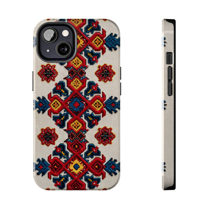 romanian bohemian floral tough phone case design for women