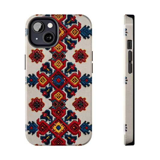 romanian bohemian floral tough phone case design for women